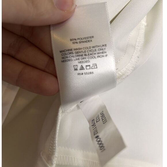 Express Women's Tailored Ivory Double-Breasted Tuxedo Blazer NYE Jumpsuit - Picture 12 of 12